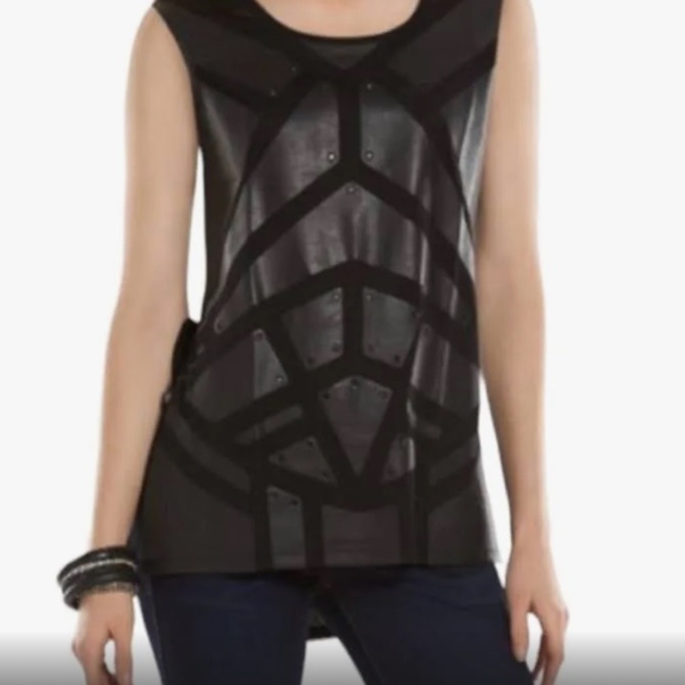 Rock & Republic STAR WARS Darth Vader embellished sleeveless tank top shirt S